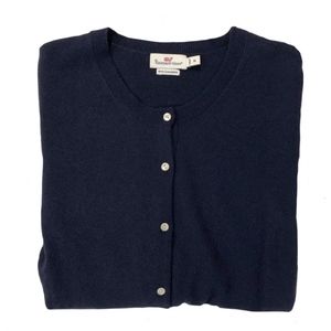 Vineyard Vines Navy Cashmere Cardigan NWOT